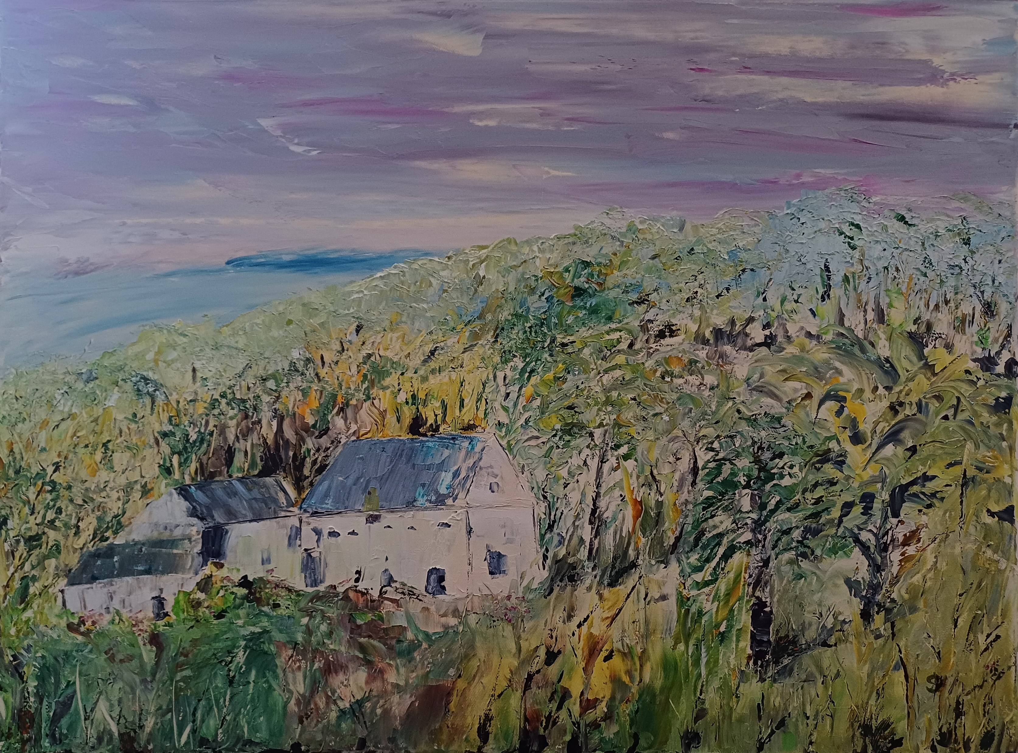 1136 maison dans les bois huile toile12 46x61 20241228 143909