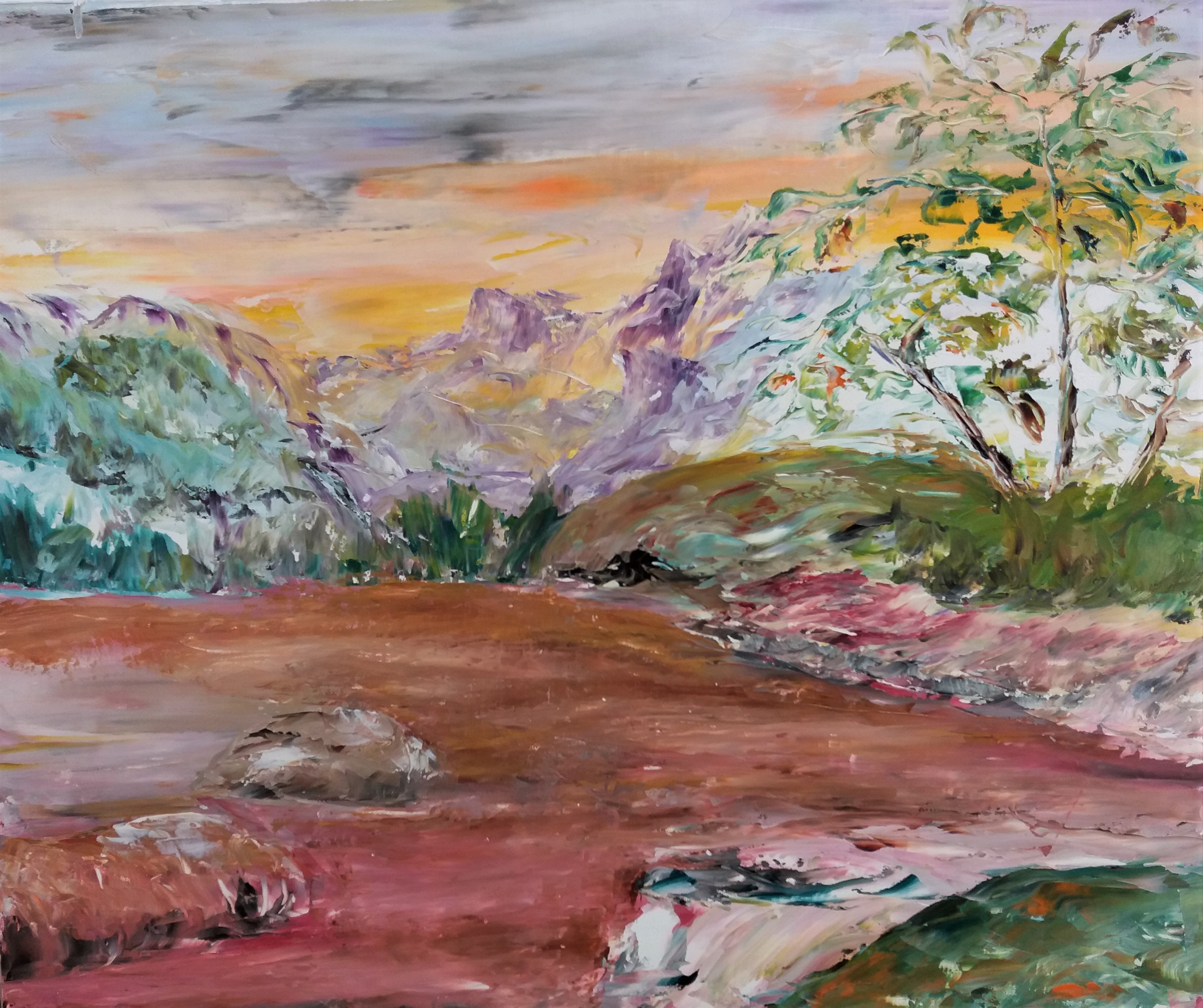 701 fin de l ete huile sur toile 10f 55x46 cm