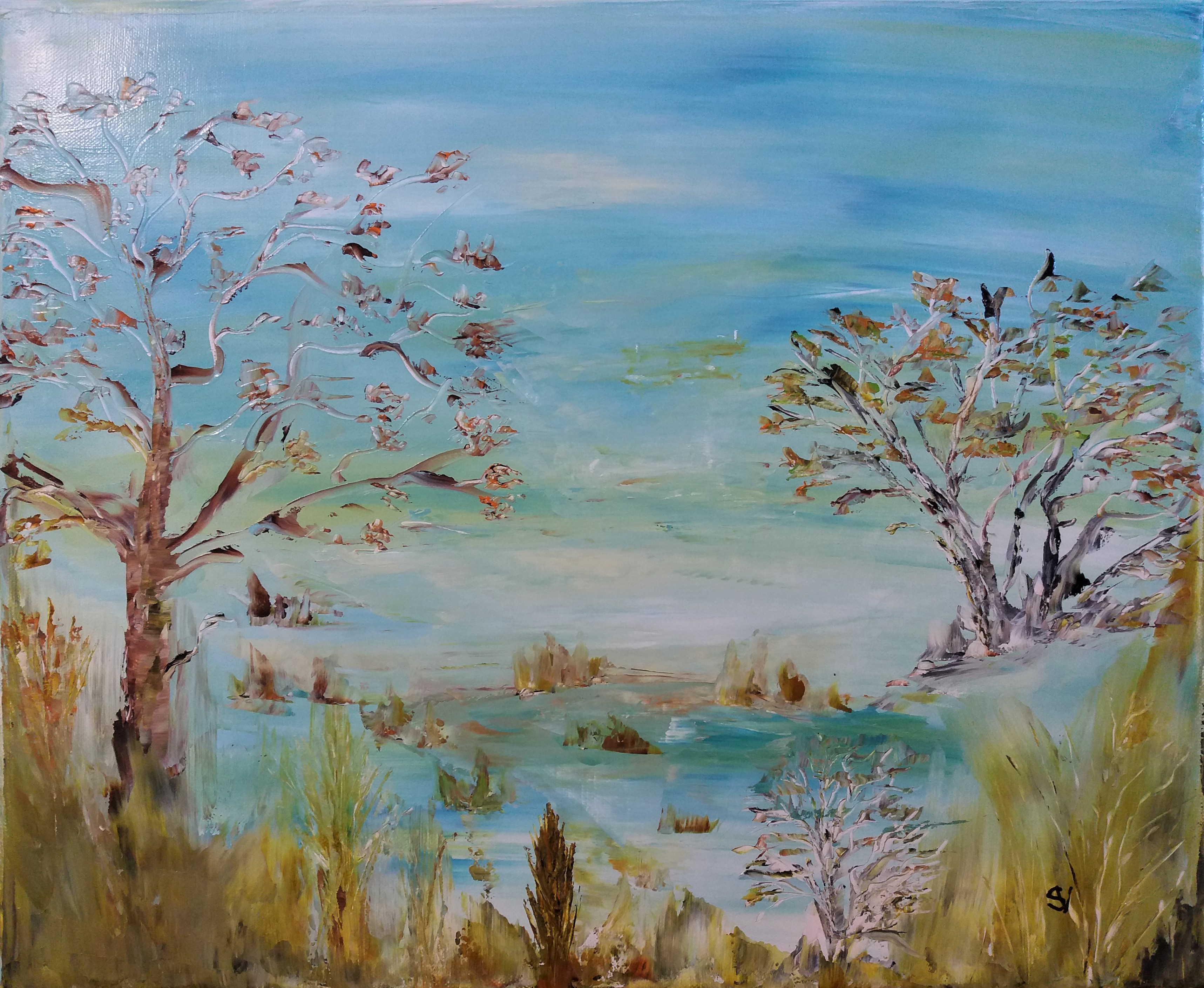 807 reve huile sur toile 8f 38x46 cm 