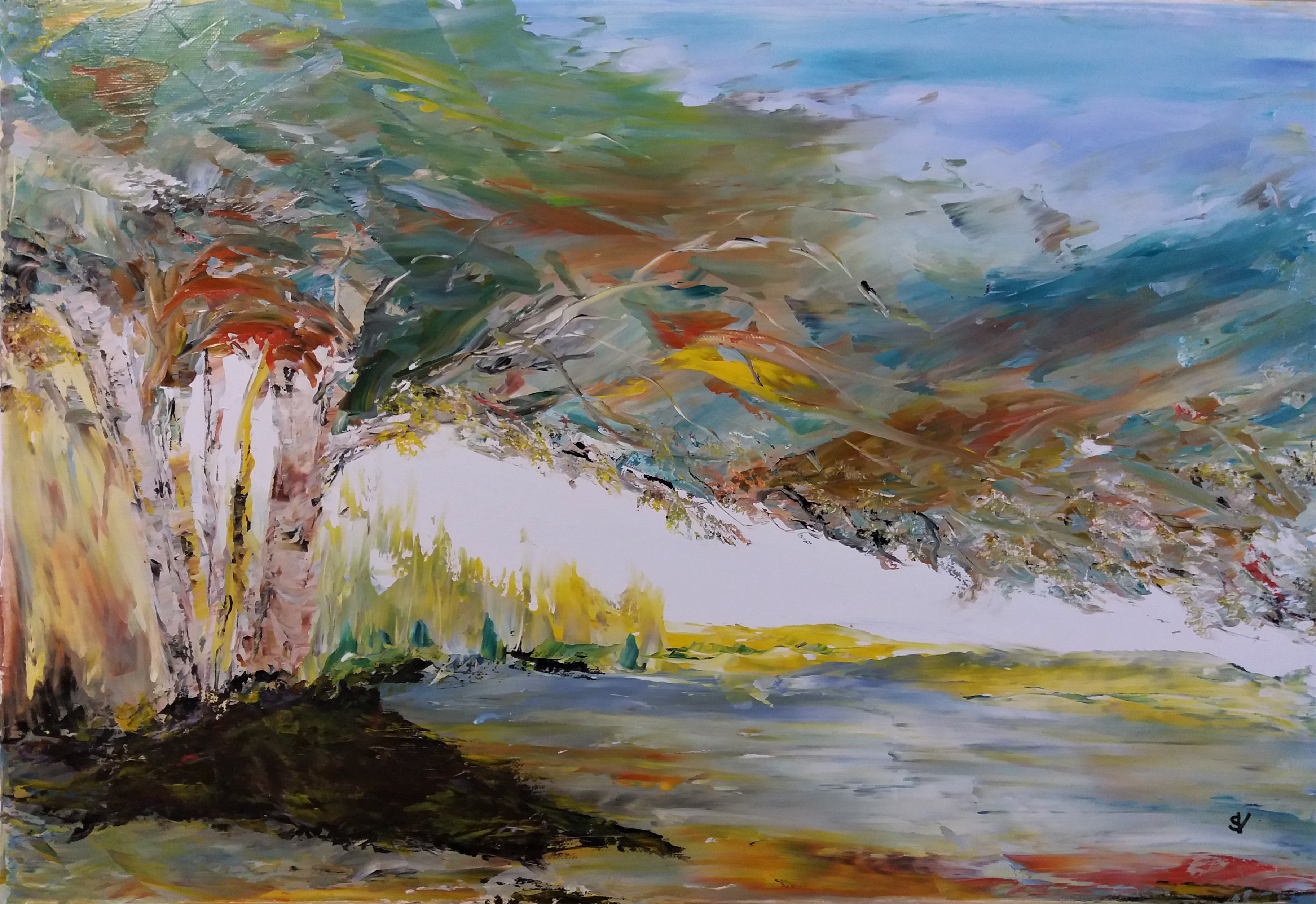 816 sous le vent huile sur toile 10p 38x55 cm 