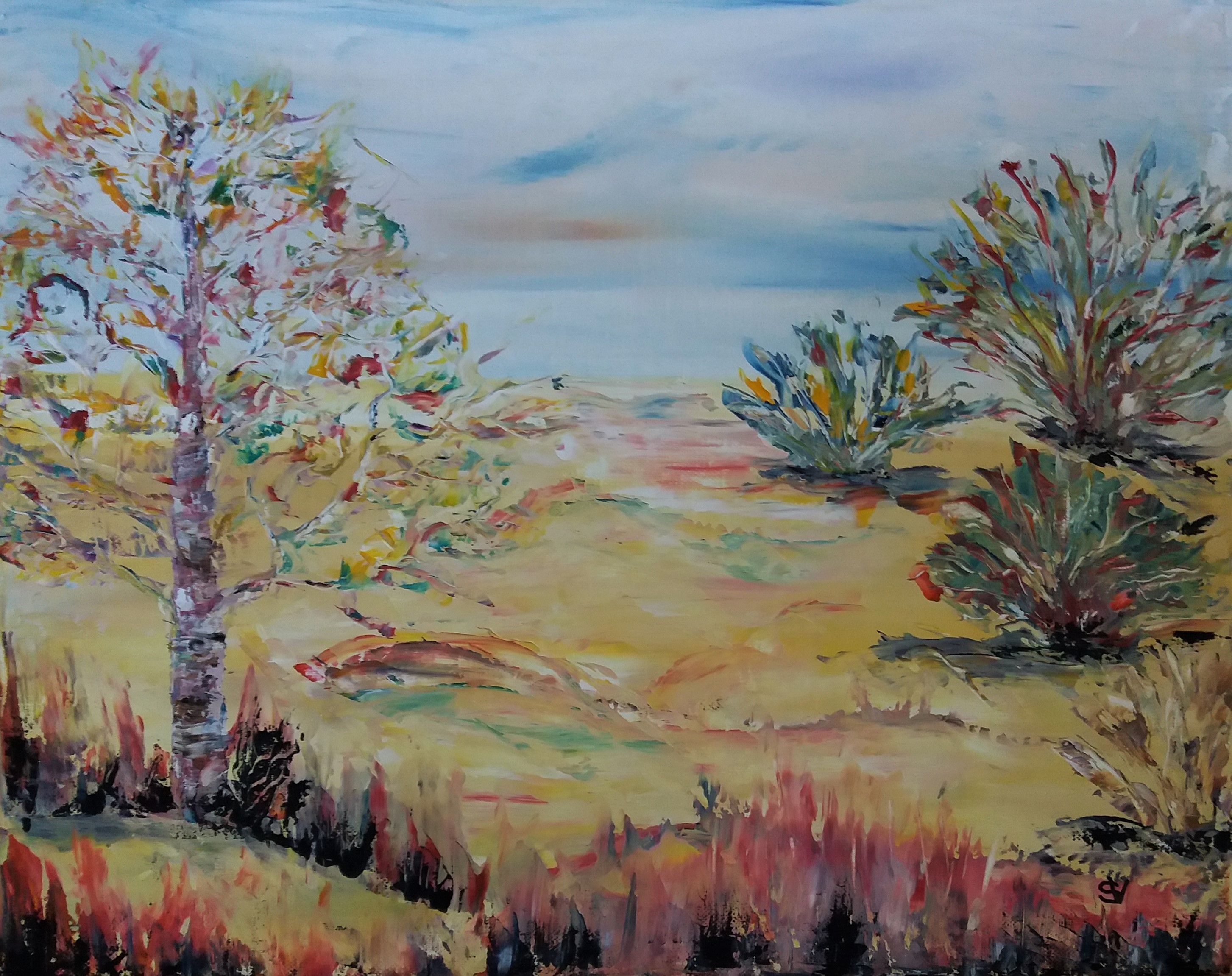 909 porte du desert huile sur toile 6f 41x33 cm 