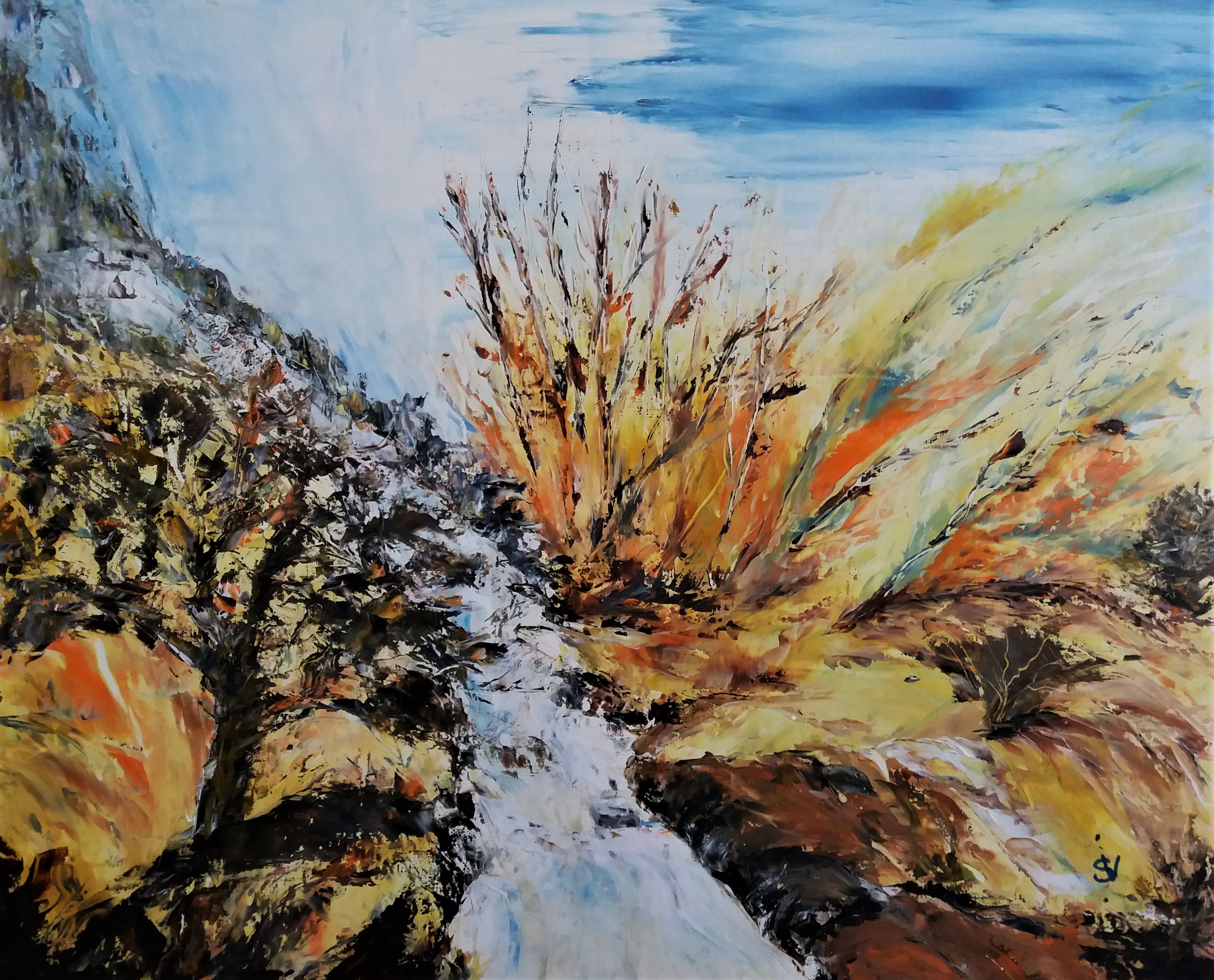 931 le torrent huile sur toile 10f 46x55 