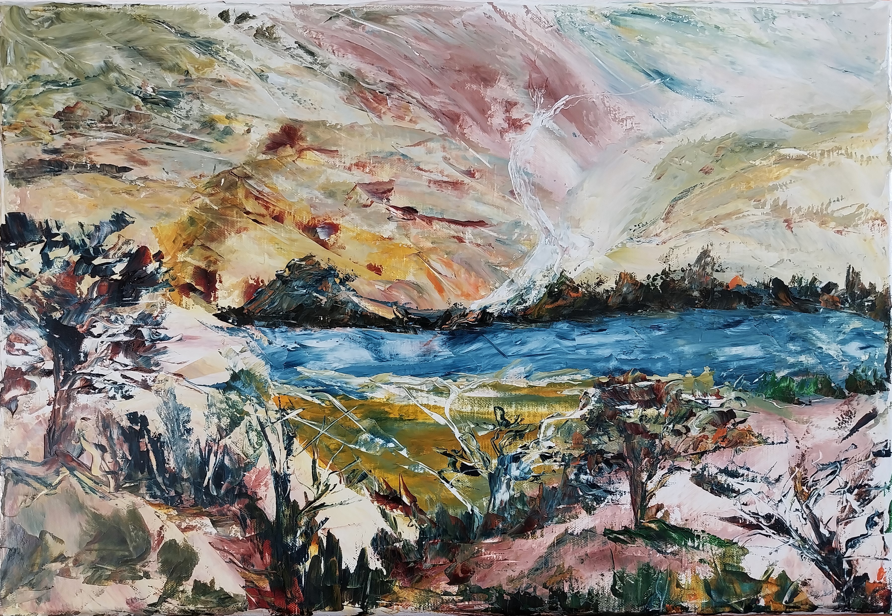 950 l ac d altitude huile sur toile 10p 38x55 cm 