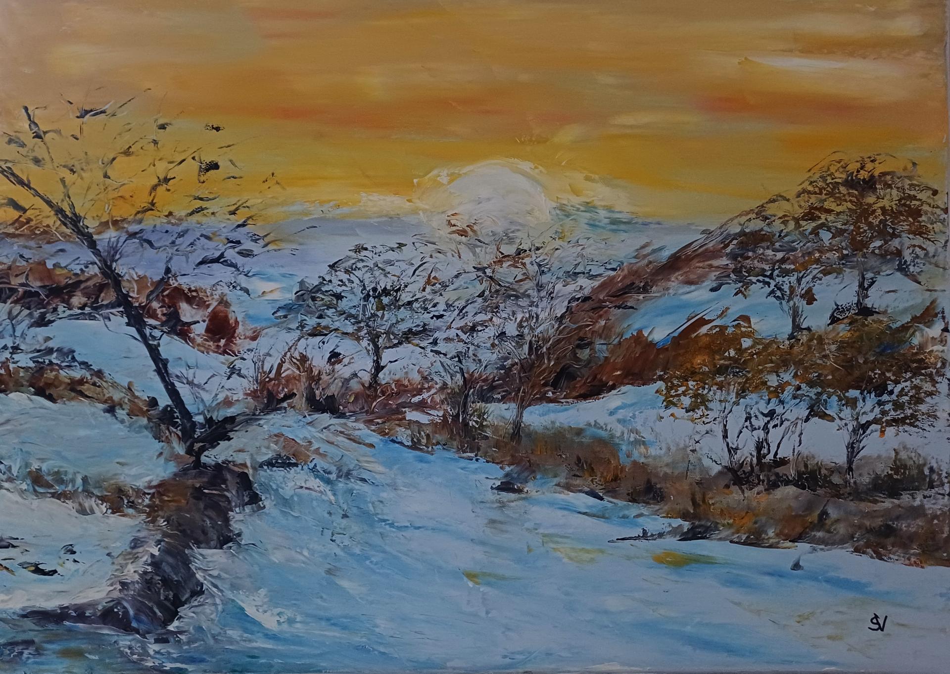 1339 hiver huile lin 50x70