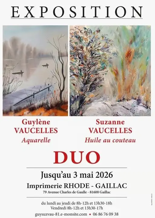 Expo vaucelles imprimerie rhode gaillac jusqu au 3 mai 2027